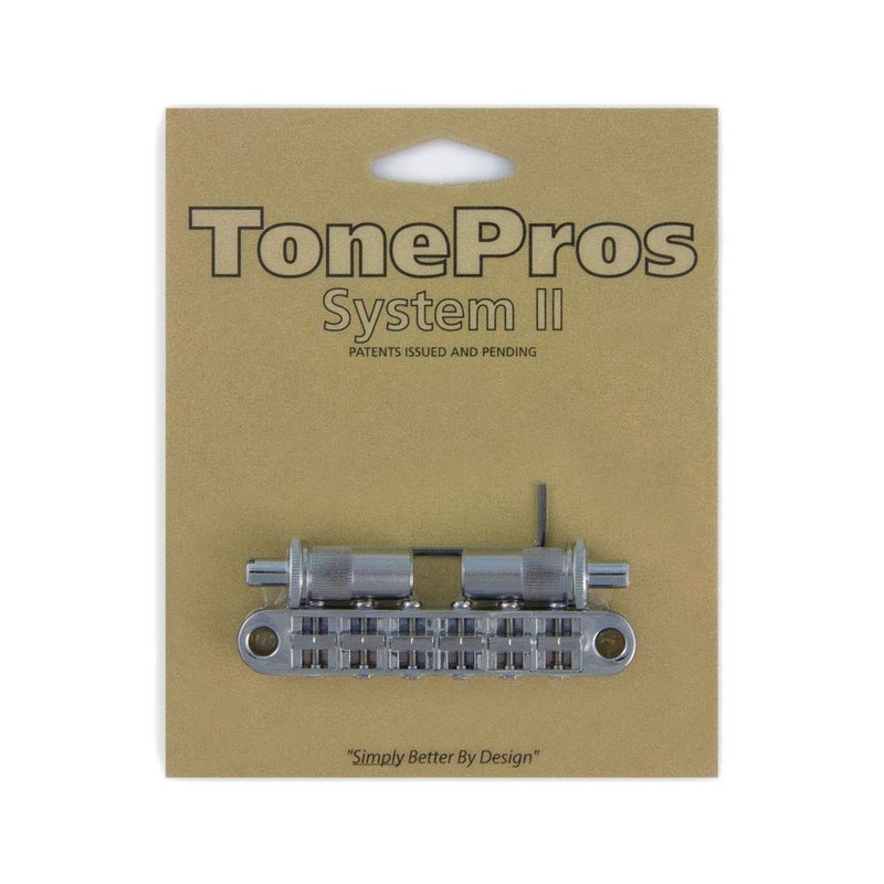 TonePros Metric Locking Tune-O-Matic Bridge (large posts) Chrome - Image 1